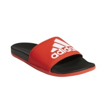 adidas Badeschuhe Adilette Cloudfoam Plus Logo rot/schwarz Herren (Größe 52)